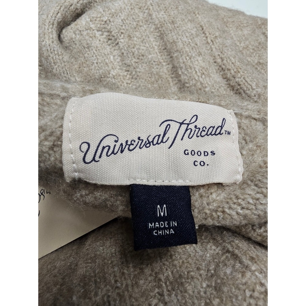 Universal Thread Womens Tan Ribbed V-Neck Maxi Sweater Dress Size M NEW - Picture 4 of 7